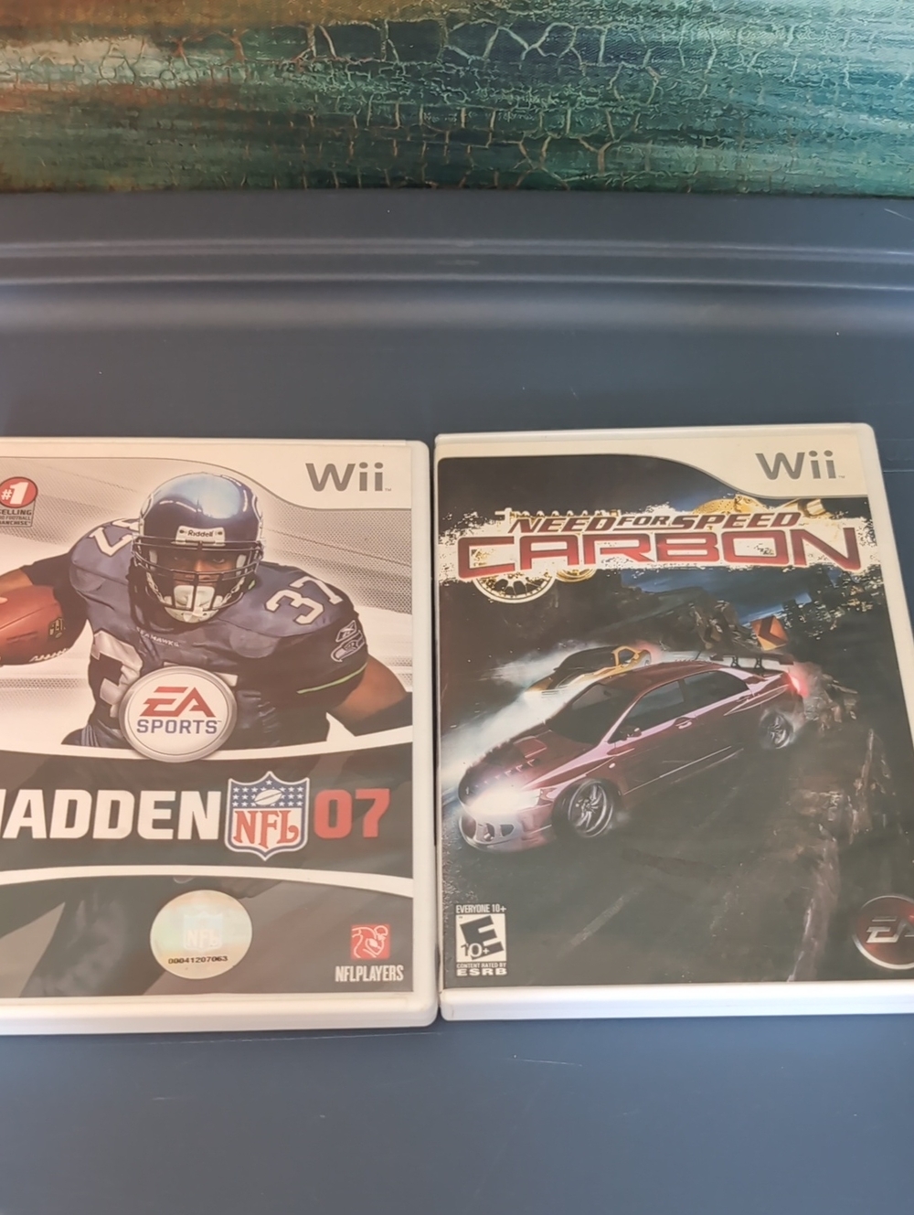 Nintendo Wii Games - White Cases with Blue & Black Cover Art